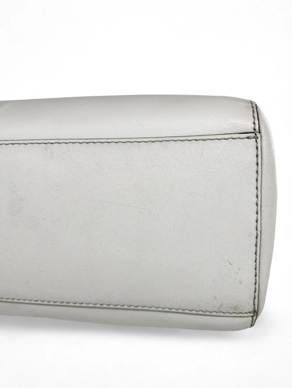 Kate Spade Parnell Street Mini Pippa Magnolia Light Smoke Grey & Tan Satchel